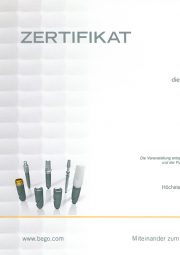 Zertifikat "Integration der Implantologie" - 05/2019 Zertifikat "Integration der Implantologie" - 05/2019